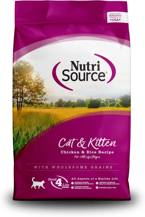 NutriSource Cat & Kitten Food, Chicken & Rice