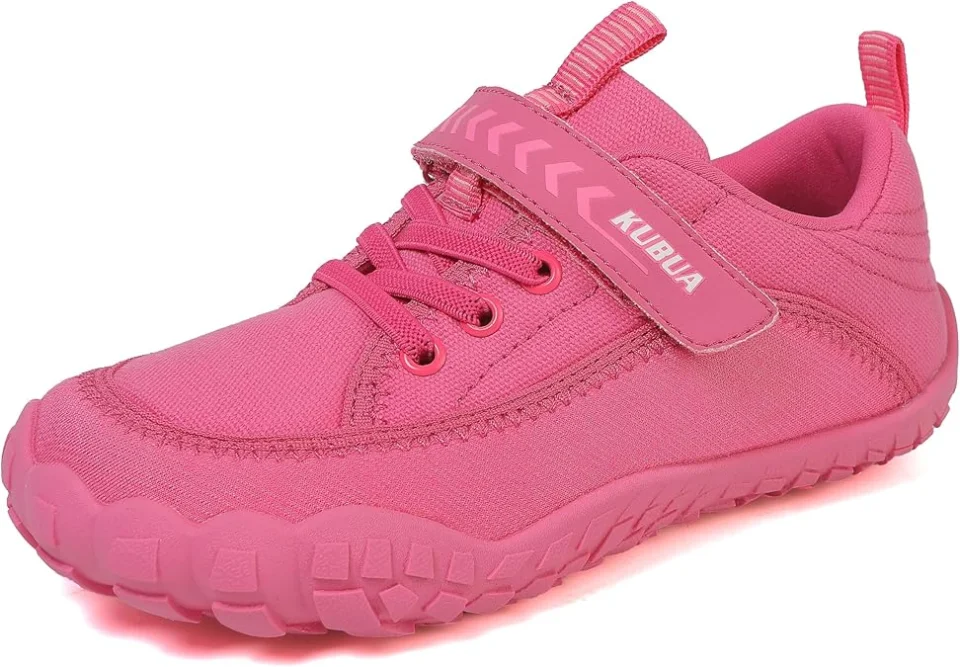 KUBUA Kids Barefoot Shoes Girls Slip On Sneakers