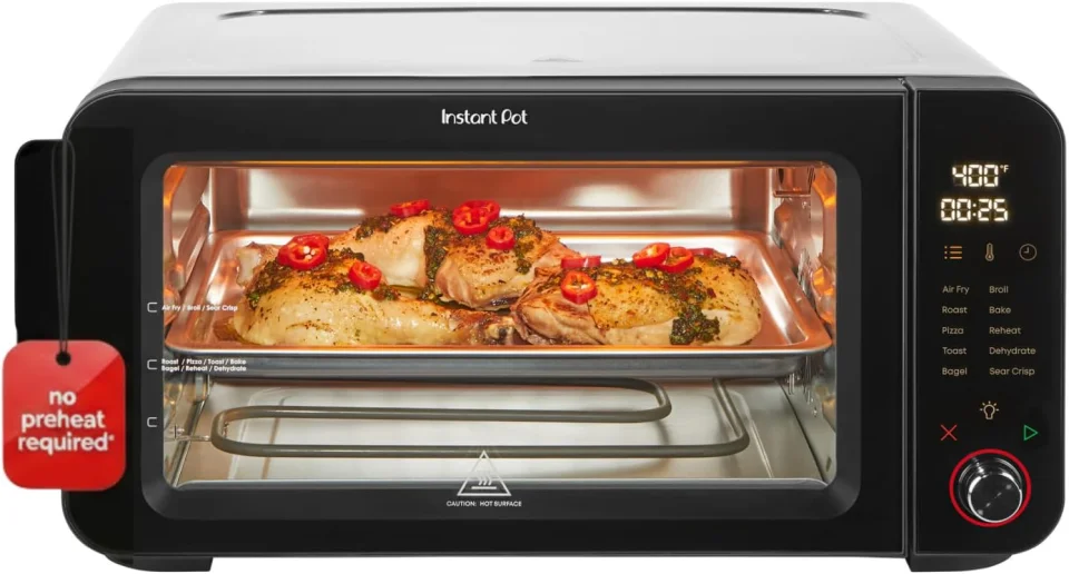 Instant Pot No Preheat Required* 6-Slice Air Fryer Toaster Oven